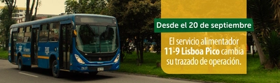 Servicio 11-9 Lisboa, en su recorrido en hora pico, cambia su operaci&oacute;n