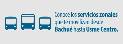 Con estas rutas puedes ir de Bachu&eacute; hasta Usme Centro en el SITP