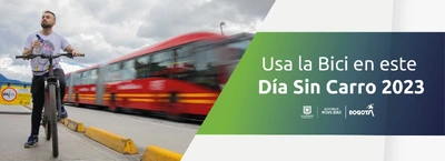 TransMiBici en TransMilenio para el D&iacute;a sin carro 2023