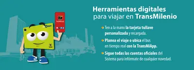 Herramientas digitales para viajar en TransMilenio