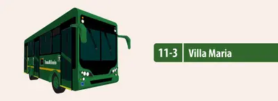 Servicio alimentador 11-3 Villa Mar&iacute;a modifica su trazado