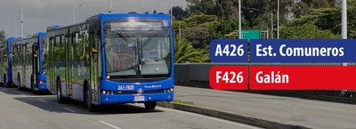 Nuevo servicio zonal A426 Estaci&oacute;n Comuneros - F426 Gal&aacute;n