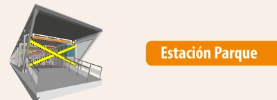 Vag&oacute;n de estaci&oacute;n Parque queda temporalmente fuera de servicio