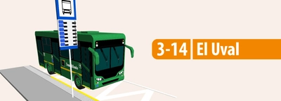 Servicio 3-14 Uval reorganiza sus paradas
