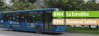 Servicio zonal B904 - K904 modifica su operaci&oacute;n y nombre