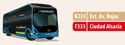 Servicio K333 - F333 modifica su horario de operaci&oacute;n