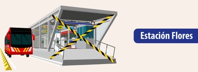 Cierre del acceso sur en estaci&oacute;n Flores