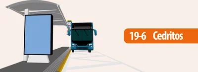 Traslado de un paradero de la ruta 19-6 Cedritos