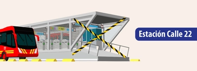 Cambios operacionales en la estaci&oacute;n Calle 22