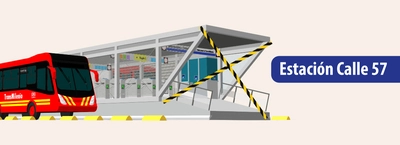 Estaci&oacute;n Calle 57 cierra uno de sus accesos