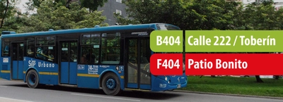 Ruta B404 Calle 222 - Tober&iacute;n - F404 Patio Bonito modifica su operaci&oacute;n