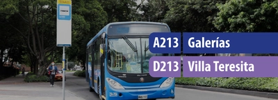 Ruta A213 Galer&iacute;as - D213 Villa Teresita, modifica su operaci&oacute;n