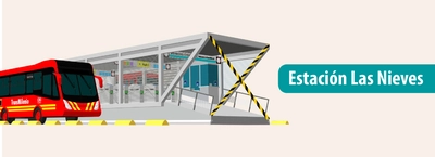 Instalaci&oacute;n de nuevos torniquetes en la estaci&oacute;n Las Nieves