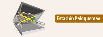 Estaci&oacute;n Paloquemao cierra uno de sus vagones