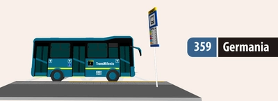 Ruta zonal 359 Germania - 359 Zona Industrial &Aacute;lamos modifica su operaci&oacute;n