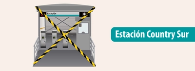 Cierre de acceso en la estaci&oacute;n Country Sur