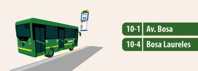 Rutas alimentadoras 10-4 y 10-1 modifican sus paradas