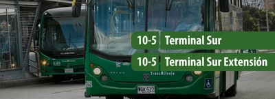 Ruta alimentadora 10-5 Terminal adiciona dos paradas a su recorrido