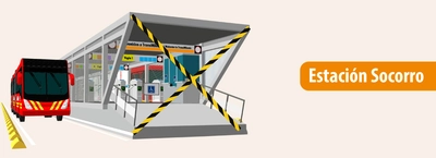 Cierre de vag&oacute;n en la estaci&oacute;n Socorro