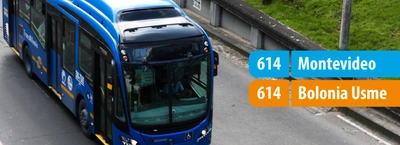Servicio 614 Montevideo - Bolonia Usme cambia su operaci&oacute;n