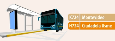 Servicios K724 - H724 modifica su operaci&oacute;n en Montevideo
