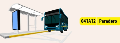 Redistribuci&oacute;n de paradero 041A12 ubicado en la carrera 14