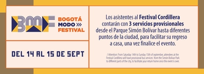TransMilenio ofrece rutas adicionales para los asistentes al &ldquo;Festival Cordillera"