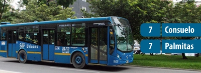 Servicio zonal, 7 Consuelo - Palmitas, modifica su operaci&oacute;n en la noche