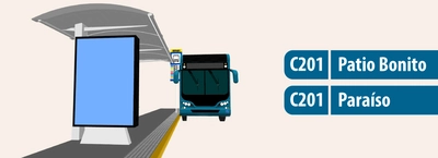 Servicio C201 Patio Bonito - C201 Para&iacute;so modifica su operaci&oacute;n en la noche