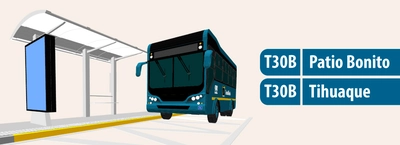 Servicio TransMiZonal T30B extiende su recorrido