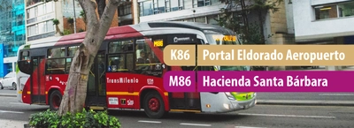 Servicios Duales K86 - M86 adicionan paradas a su recorrido