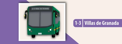 Servicio TransMiZonal 1-3 Villas de Granada cambia su recorrido