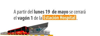 Estación Hospital tiene novedad en uno de sus vagones