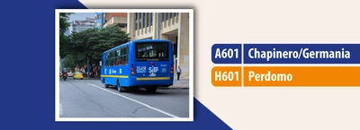 Servicio A601 - H601 modifica su recorrido los domingos y festivos