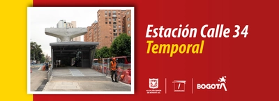 Entra en operación la estación temporal Calle 34