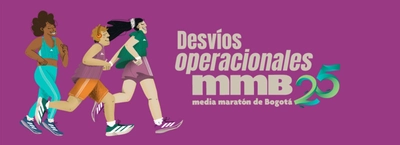 Desvíos operacionales por la Media Maratón de Bogotá