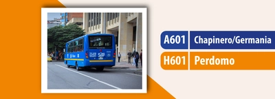 Servicio TransMiZonal A601 - H601 cambia su recorrido