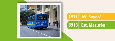 Servicio TransMiZonal C913 - B913 modifica su recorrido en Mazurén