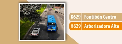 Servicio TransMiZonal K629 - H629 cambia su recorrido en el sector de Jerusalén