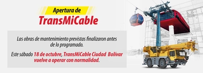 Mantenimiento de TransMiCable termina antes de lo programado: servicio se restablece el 18 de octubre