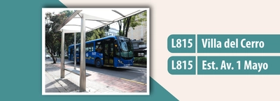 Servicio TransMiZonal L815 recorta su recorrido y cambia de nombre