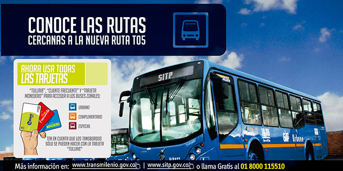 SERVICIO EXPRESO (RUTA T05) BUSCA DESCONGESTIONAR PORTAL DE LA 80