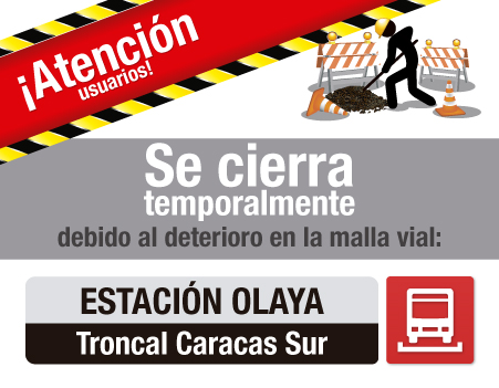 Se cierra temporalmente estaci&oacute;n Olaya