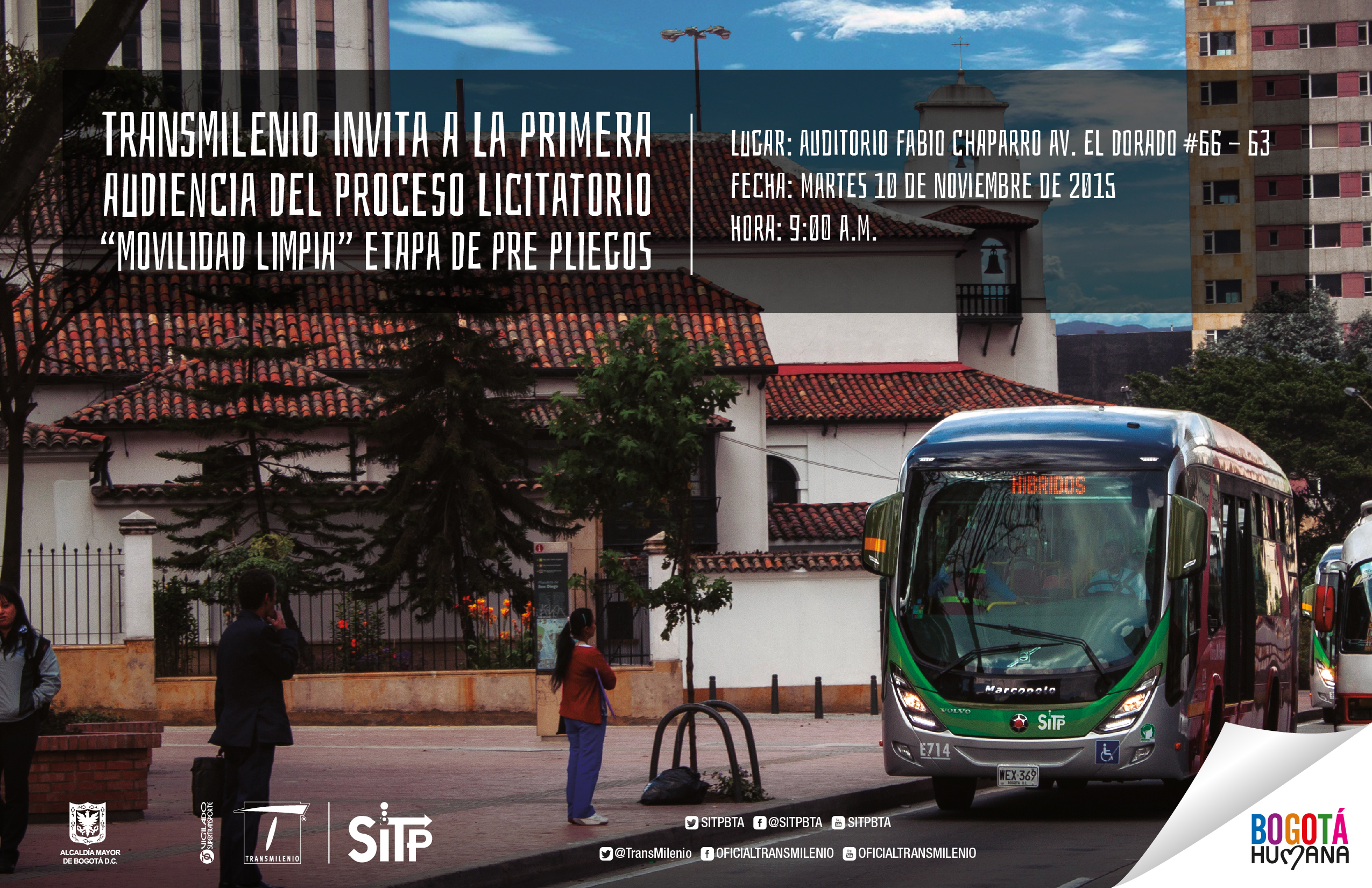 INICIA AUDIENCIA P&Uacute;BLICA PARA LA LICITACION ?MOVILIDAD LIMPIA?