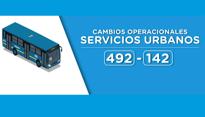  Los servicios urbanos  492 y 142  extienden su recorrido