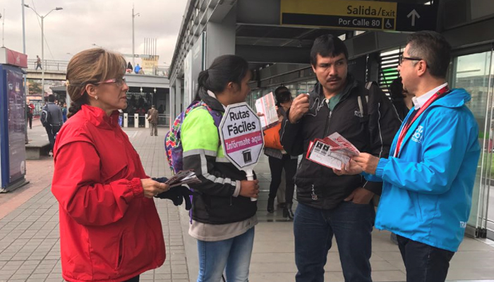 Avanza la implementaci&oacute;n de rutas f&aacute;ciles en TransMilenio