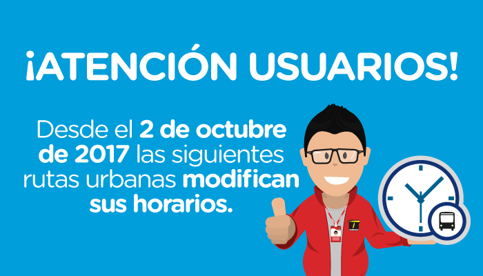 Horarios de operaci&oacute;n de algunos servicios zonales se modifican