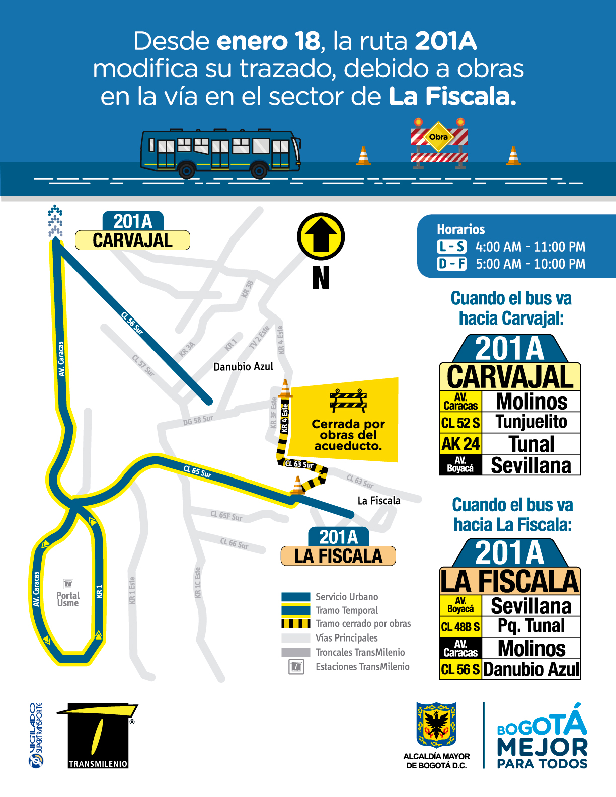 Servicio-201A_-Cierre-por-obra Mapa temporal del Servicio 201A