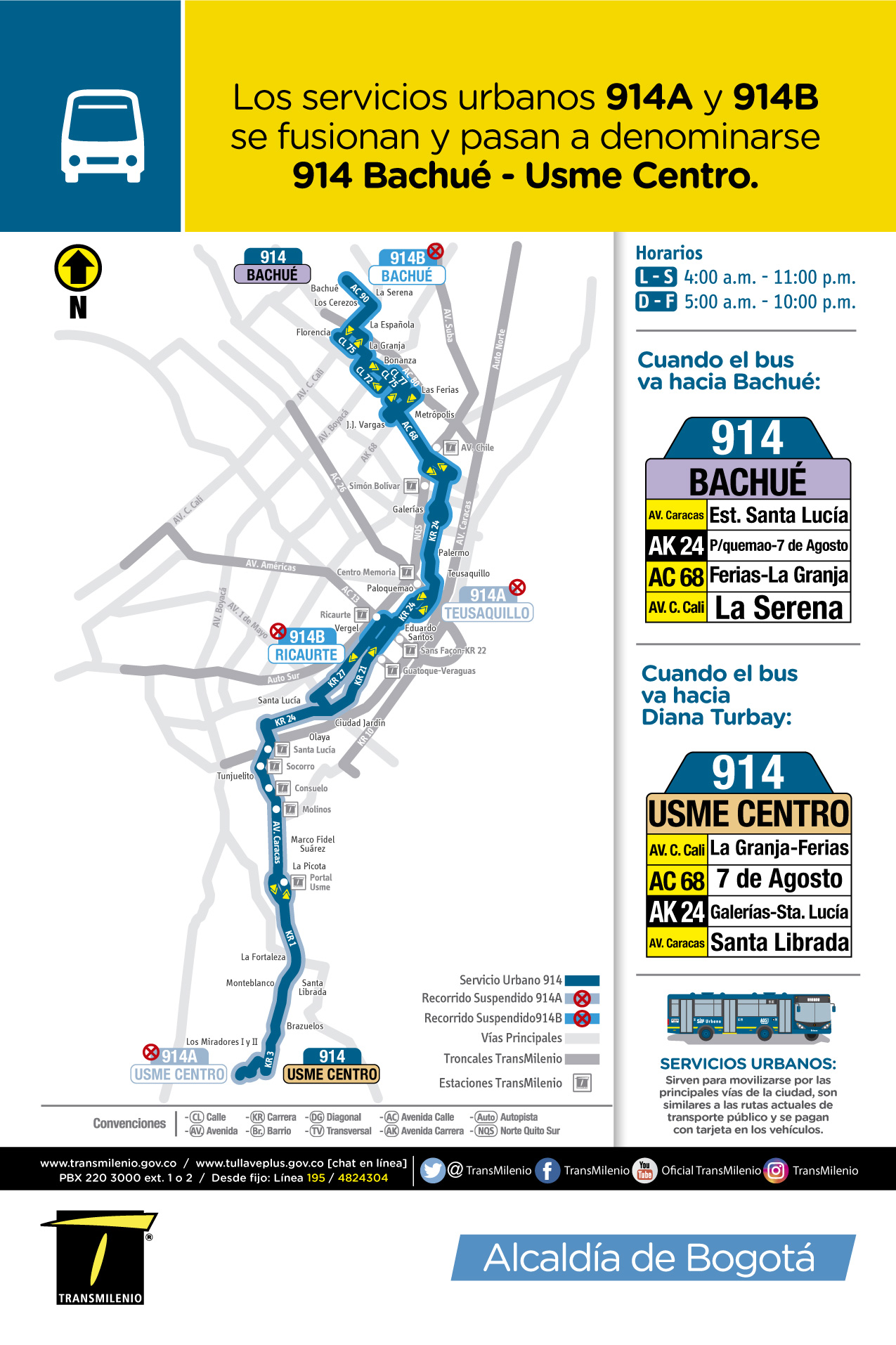 Fusión de la ruta 914A-914B