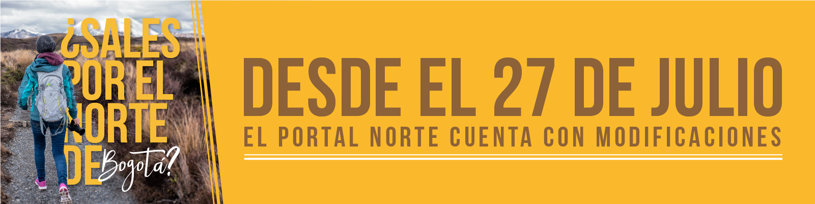 Para mejorar el servicio de los usuarios habrá cambios en rutas intermunicipales en el Portal Norte 